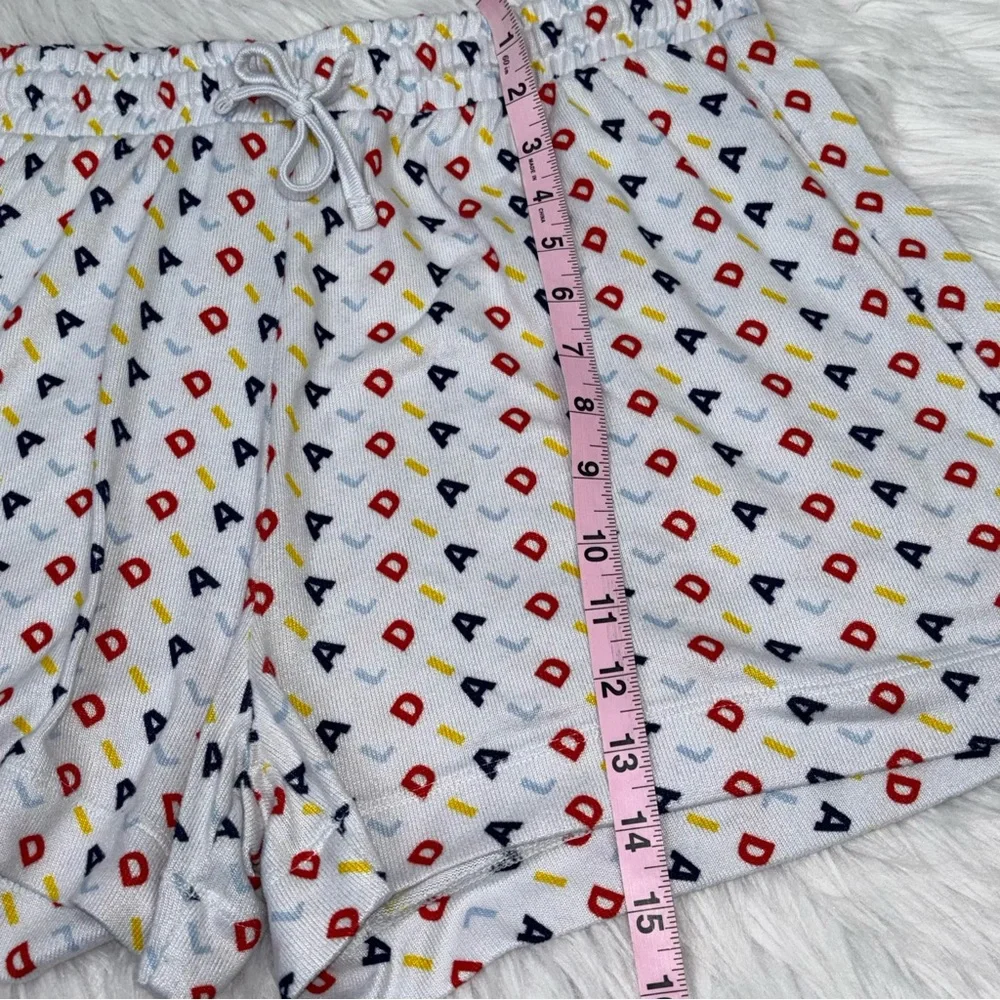 ALDI Pajama Set ~ Women’s Large ~ Serra Brand ~ Shorts & T-Shirt‎ ~ Blue White